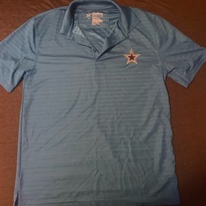 Medium Blue Dallas Cowboys Authentic Polo